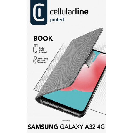 Cellularline Book Case 3 Samsung Galaxy A32 4G, black