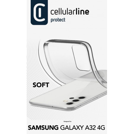 Cellularline Soft Rubber Case Samsung Galaxy A32 4G Trans.