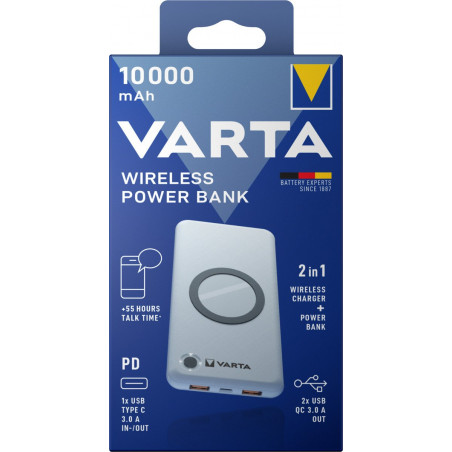 VARTA Wireless Power Bank 10.000mAh + Ladekabel