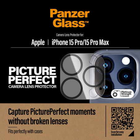 PanzerGlass PicturePerfect Camera Prot. iPhone 15 Pro, Pro Max PanzerGlass PicturePerfect Camera Prot. iPhone 15 Pro, Pro Max