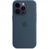 iPhone 14 Pro Silikon Case mit MagSafe - Sturmblau
