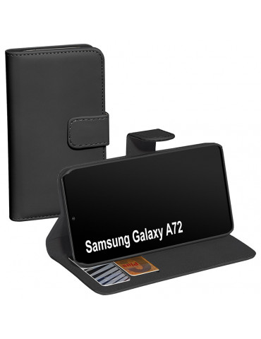 PEDEA Book Cover Classic für Samsung Galaxy A72, schwarz 2