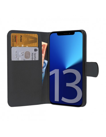 PEDEA Book Cover Classic für iPhone 13 Pro Max, schwarz