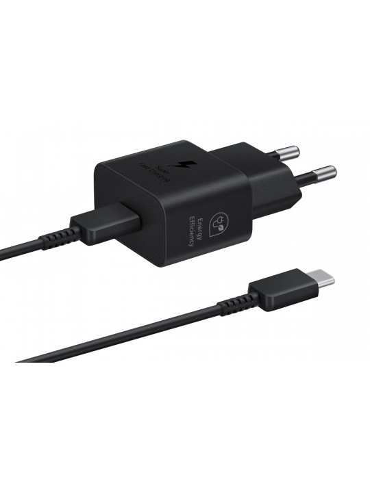 Samsung Schnellladegerät T2510 USB-C 25W mit Datenkabel, Black