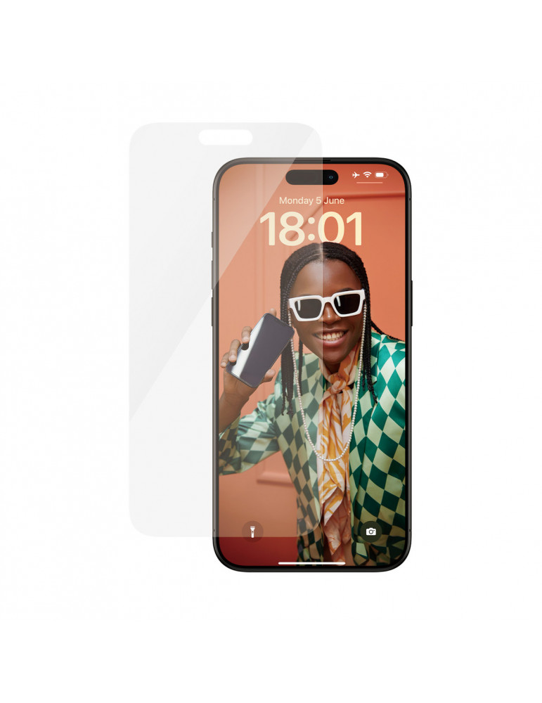 PanzerGlass Screen Protector iPhone 15 Pro Max, Classic Fit