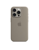 Apple Silikon Case iPhone 15 Pro mit MagSafe (tonbraun)