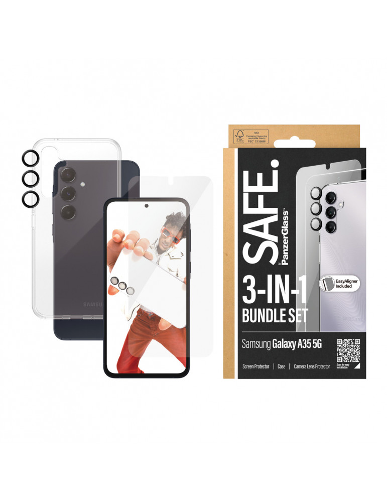 SAFE. by PanzerGlass 3-in-1 Samsung A55 5G
