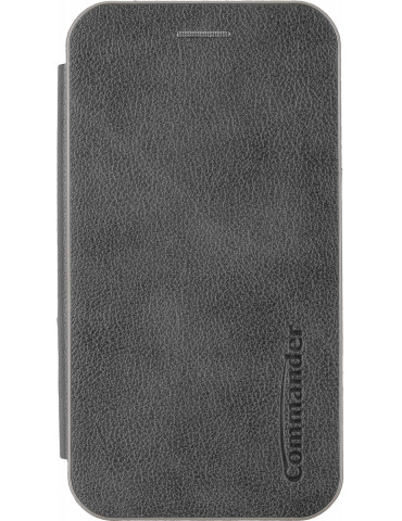 COMMANDER CURVE Book Case DELUXE für Samsung A25 5G Elegant Royal Dark Gray