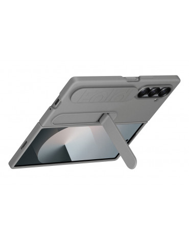 Samsung Silicone Stand Case with Strap für Galaxy Fold6, Grau