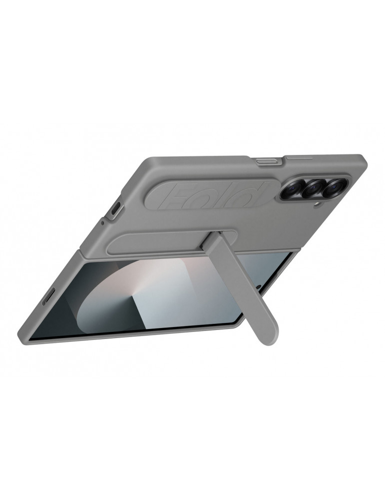 Samsung Silicone Stand Case with Strap für Galaxy Fold6, Grau