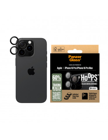 PanzerGlass Hoops Black Lens Protector iPhone 16 Pro/16 Pro Ma