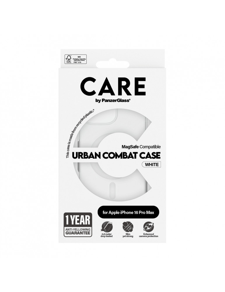 CARE Case Flagship White MagSAFE iPhone 16 Pro Max