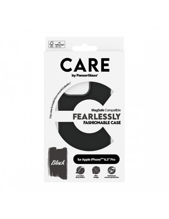 CARE Case Fashion Black MagSAFE  iPhone 16 Pro
