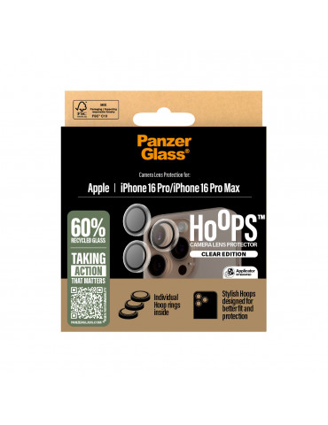 Kameraschutz PanzerGlass Hoops Clear für iPhone 16 Pro/16 Pro Max 2
