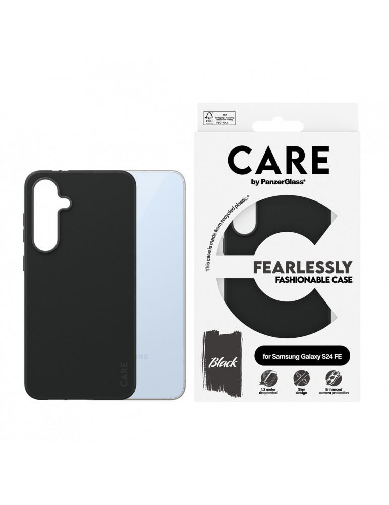 CARE Fashionable Case Black, Cover für Samsung Galaxy S24 FE