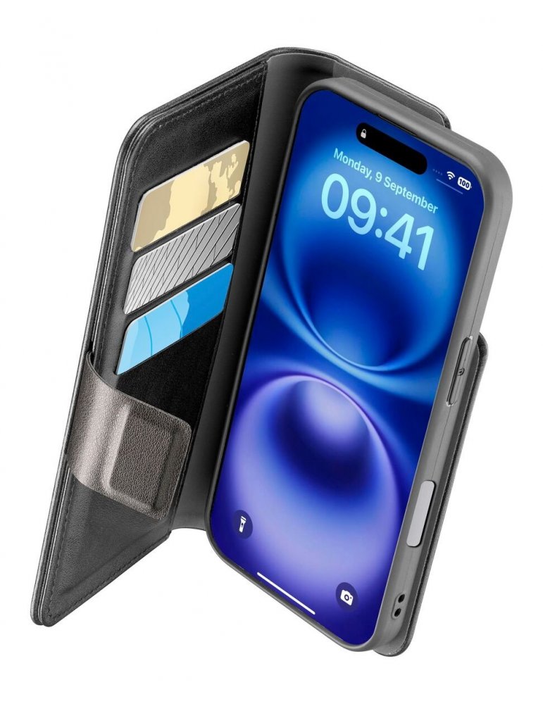 Cellularline Book Agenda 2 Case iPhone 16 Black