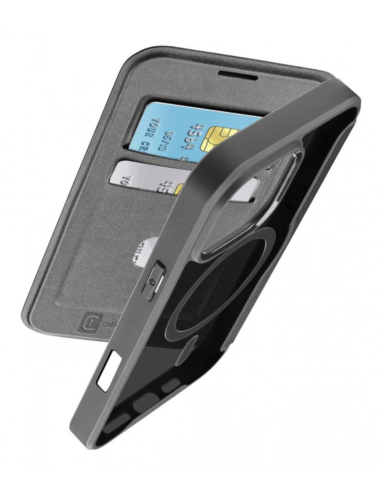 iPhone 16 Pro Max Cellularline Book Case Daily MAG Black iPhone 16 Pro Max Cellularline Book Case Daily MAG Black