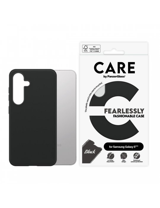 CARE Fashionable Case Black Samsung Galaxy S25 CARE Fashionable Case Black Samsung Galaxy S25