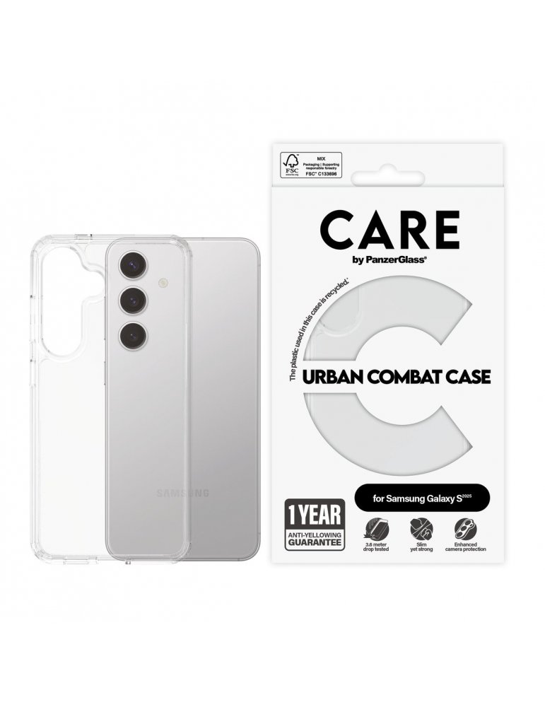 CARE Flagship Case Clear w. Clear Frame Galaxy S25 CARE Flagship Case Clear w. Clear Frame Galaxy S25