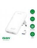 4smarts Netzladegerät FlatPlug Slim Dual 45W GaN 2C, weiß