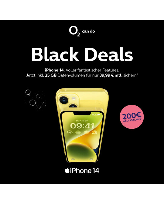 O2 Blackdeals mit dem iPhone 14